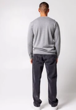 Keith - Trui - Mid Grey Melange -America Today 08719e5a08554ebb8c005994693bdf42