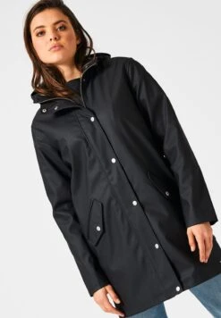 Janice Raincoat - Parka - Black