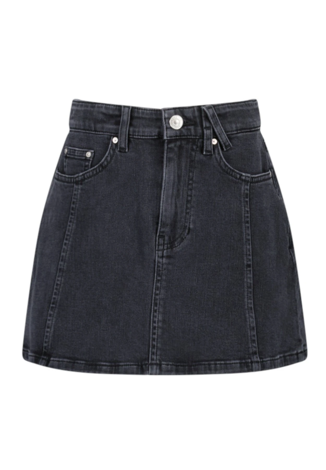 Radia Jr - Jeansrok - Washed Black 5 Radia Jr - Jeansrok - Washed Black - Afbeelding 5