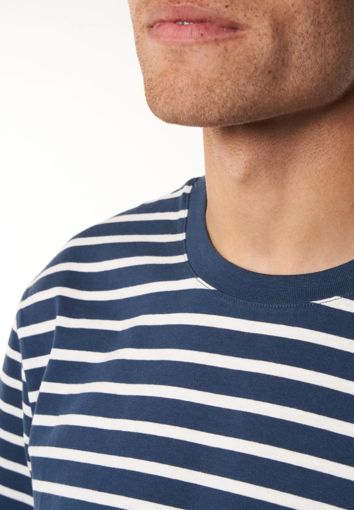 Eric - T-Shirt Print - Blue White 4 Eric - T-Shirt Print - Blue White - Afbeelding 4