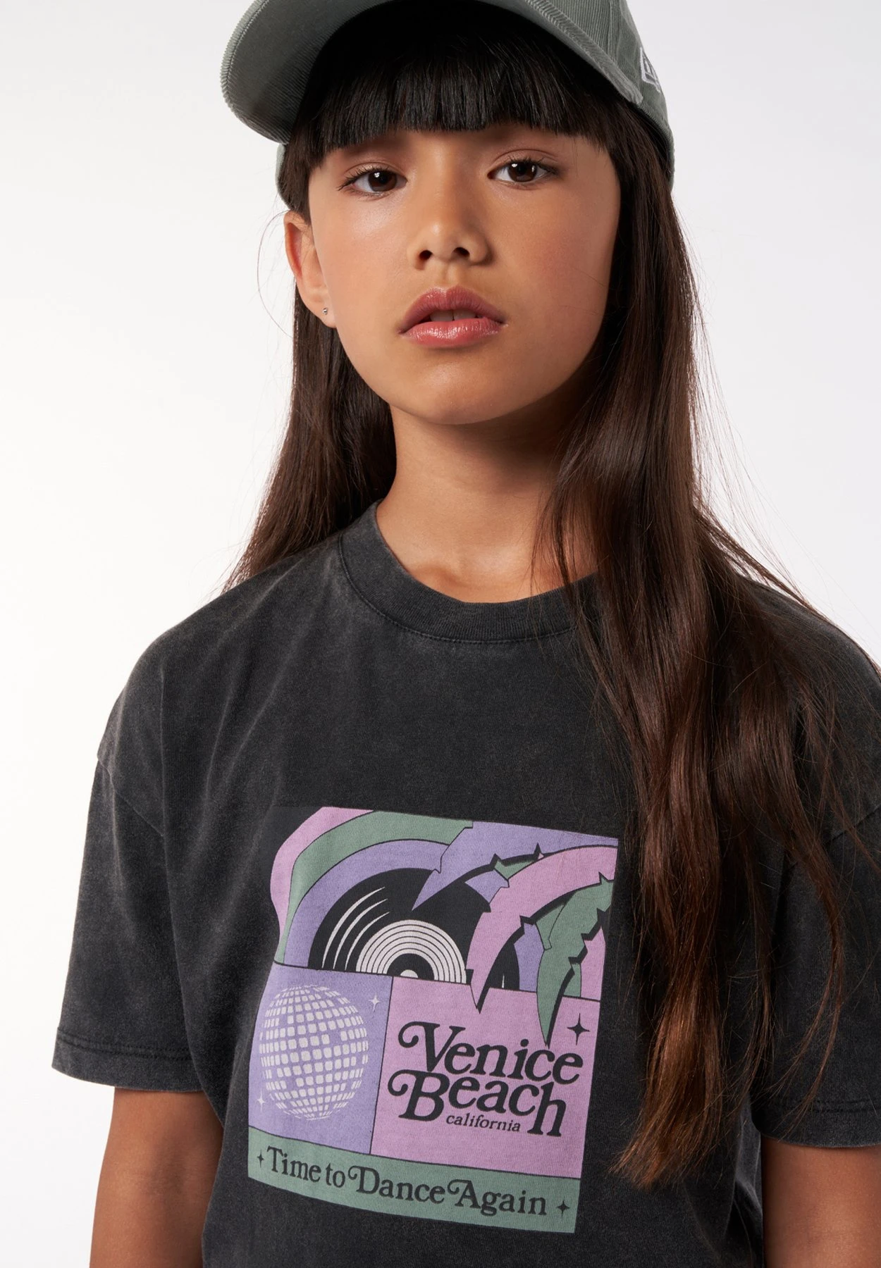 Estella Jr - T-Shirt Print - Washed Black 4 Estella Jr - T-Shirt Print - Washed Black - Afbeelding 4