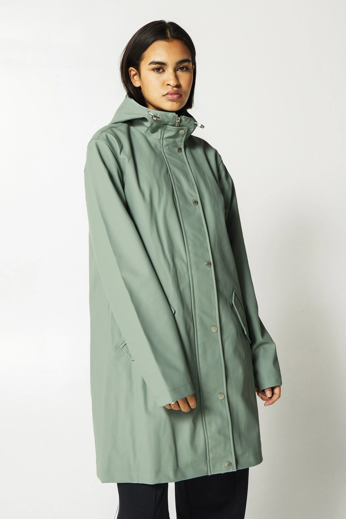 Janice Raincoat - Parka - Sage 1 Janice Raincoat - Parka - Sage
