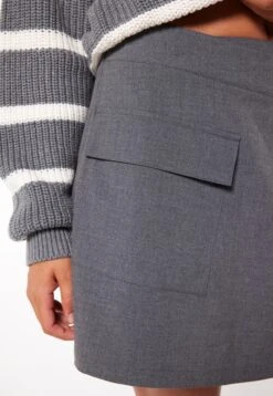 Rowe - A-Lijn Rok - Dark Grey Melange -America Today 2f6bbf62cb704cd59f089de8e7273901