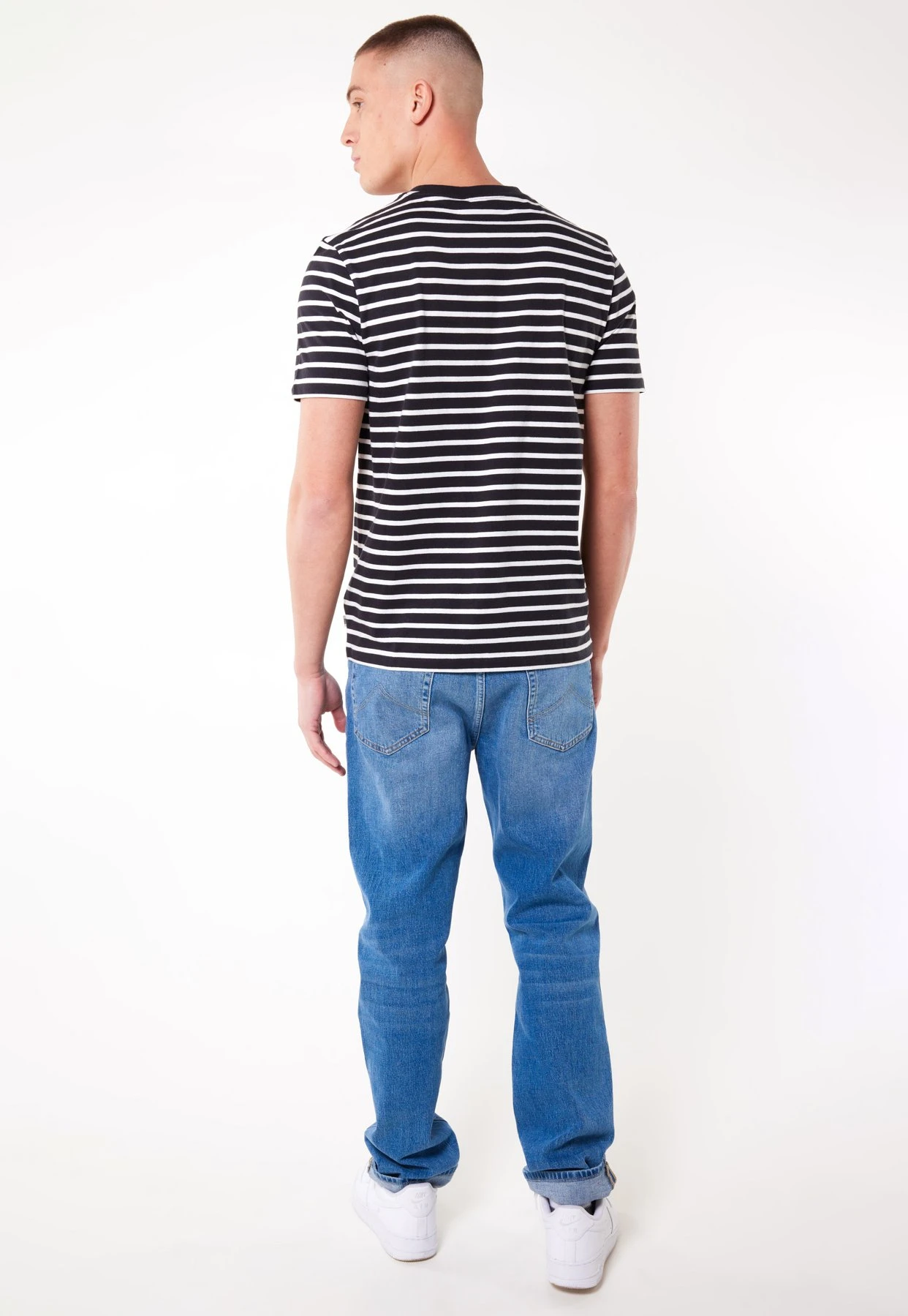 Eric - T-Shirt Print - Black White 3 Eric - T-Shirt Print - Black White - Afbeelding 3