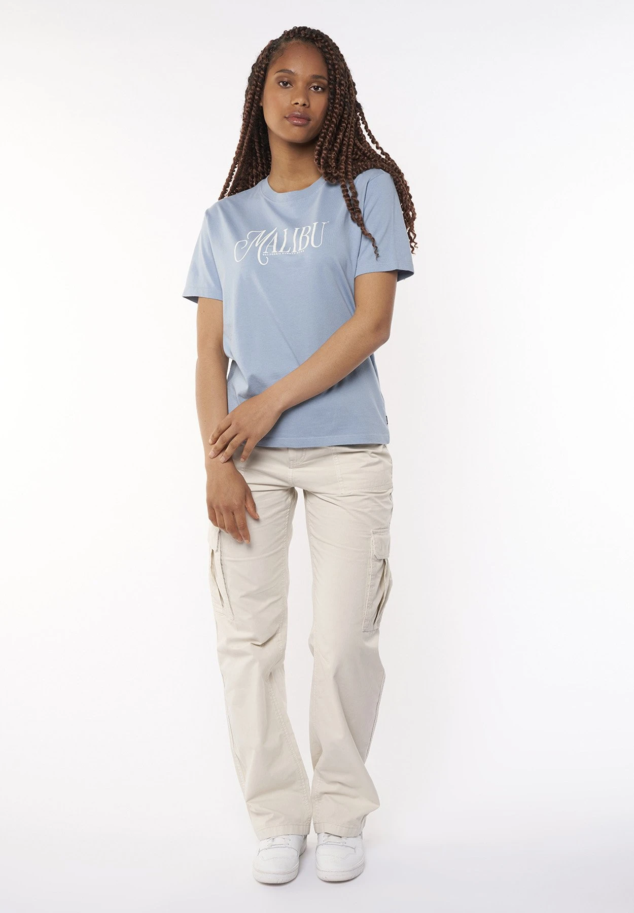 Elba - T-Shirt Print - French Blue 2 Elba - T-Shirt Print - French Blue - Afbeelding 2