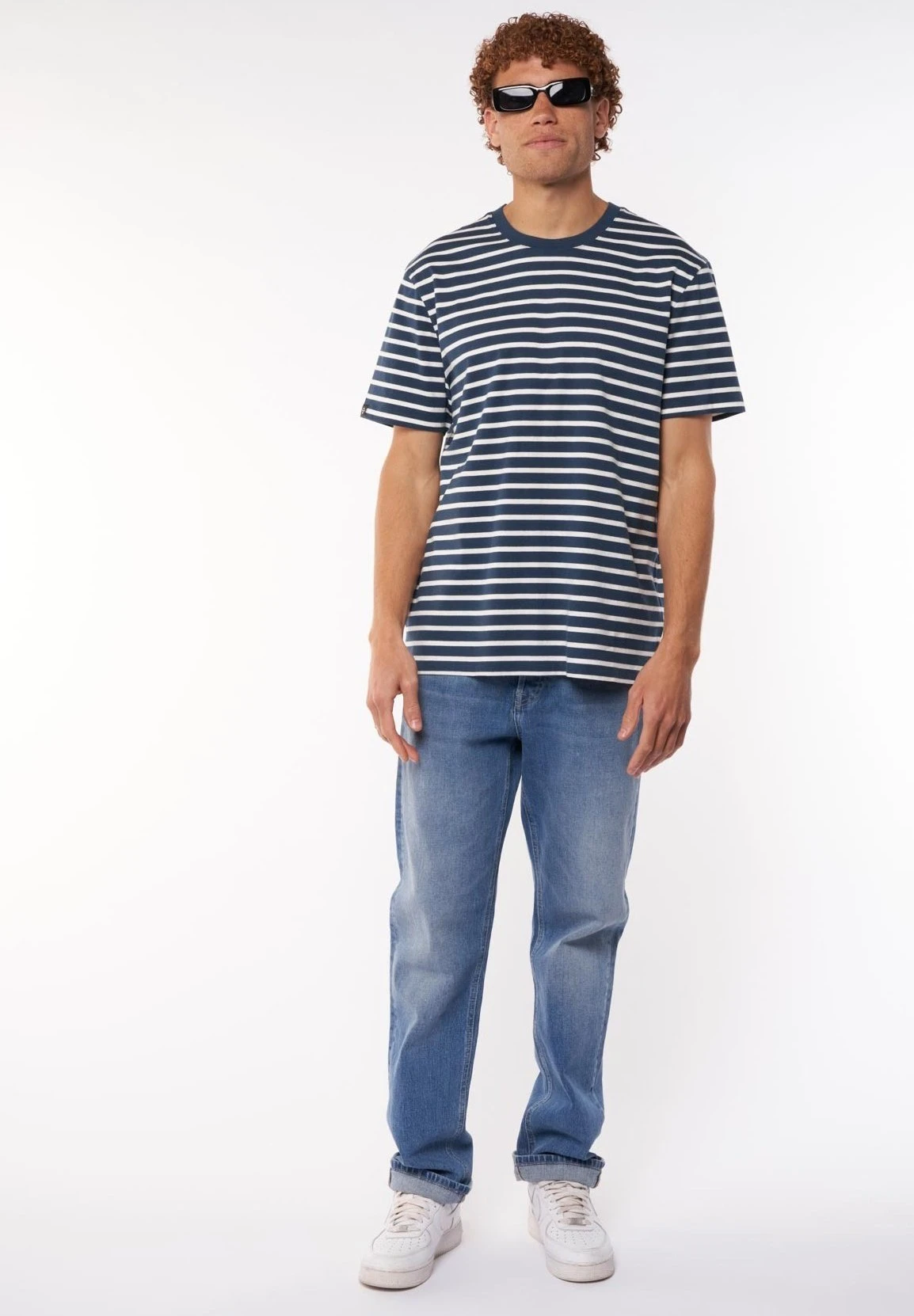 Eric - T-Shirt Print - Blue White 2 Eric - T-Shirt Print - Blue White - Afbeelding 2