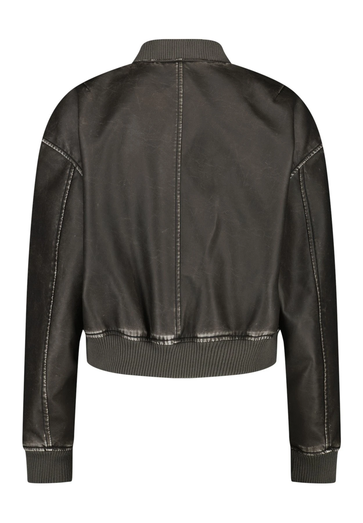 June - Imitatieleren Jas - Black 2 June - Imitatieleren Jas - Black - Afbeelding 2