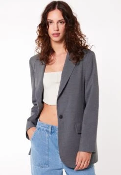 Hazel - Blazer - Dark Grey Melange