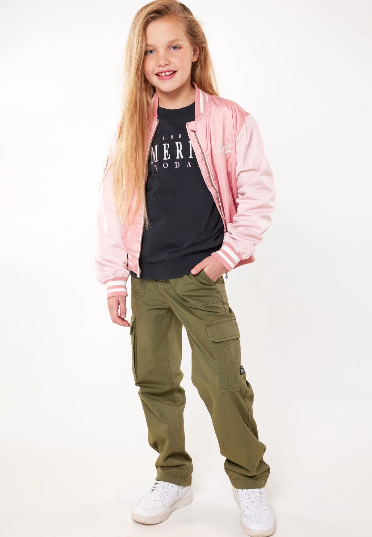 Broek Paloma Jr - Cargobroek - Army 1 Broek Paloma Jr - Cargobroek - Army