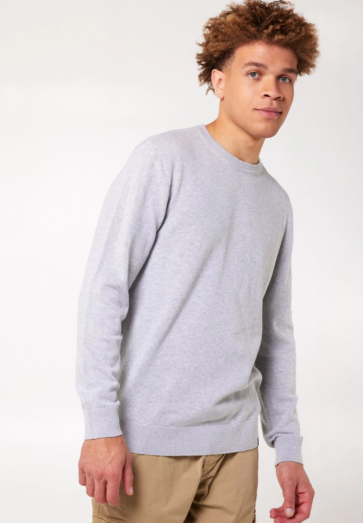 Trui Keith - Trui - Light Grey Melange 1 Trui Keith - Trui - Light Grey Melange