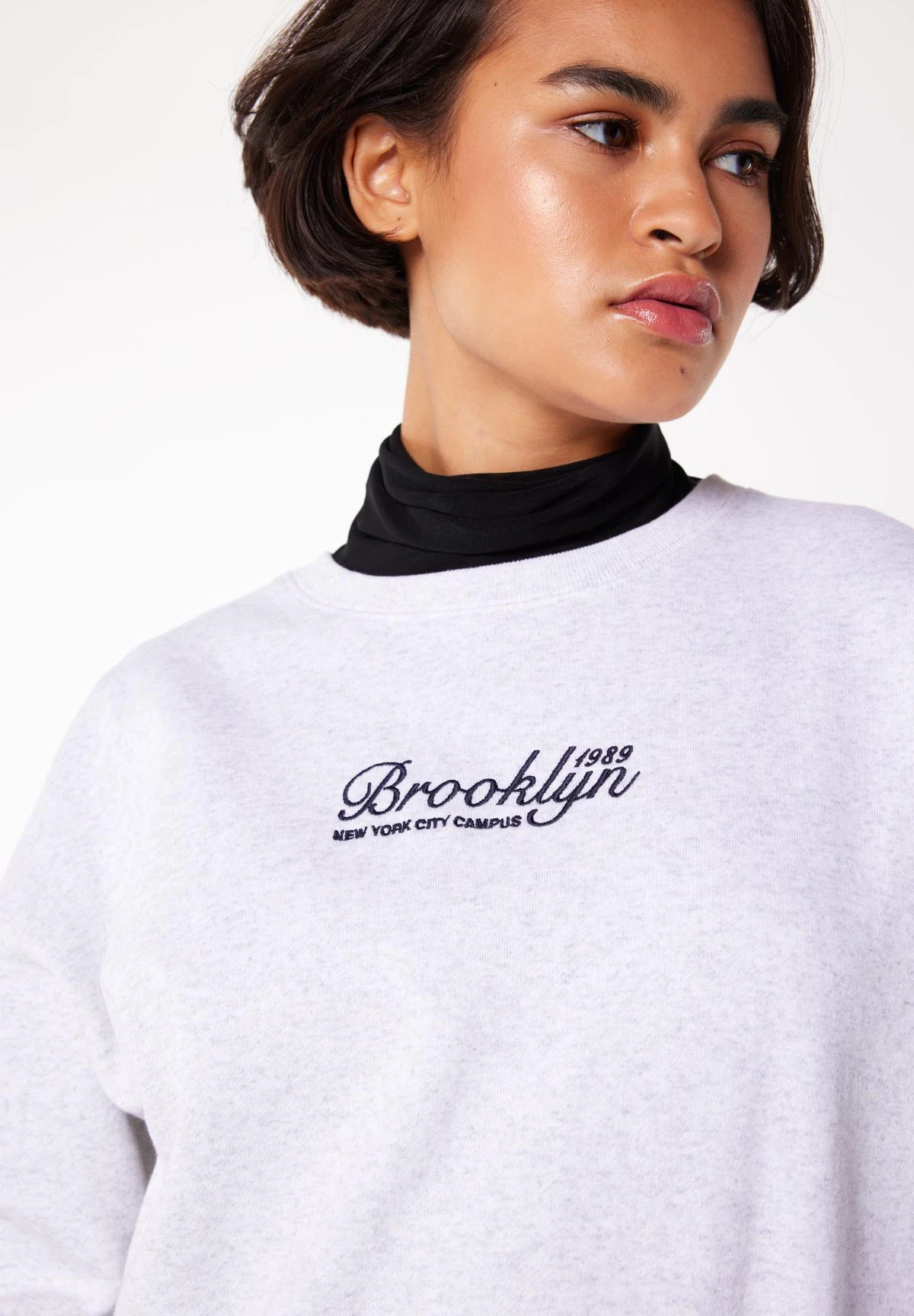 Safae - Sweater - Light Grey Melange 4 Safae - Sweater - Light Grey Melange - Afbeelding 4