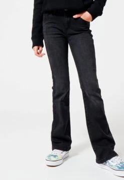 Emily Flar Jr - Flared Jeans - Washed Black