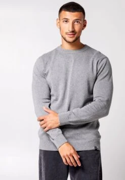 Keith - Trui - Mid Grey Melange