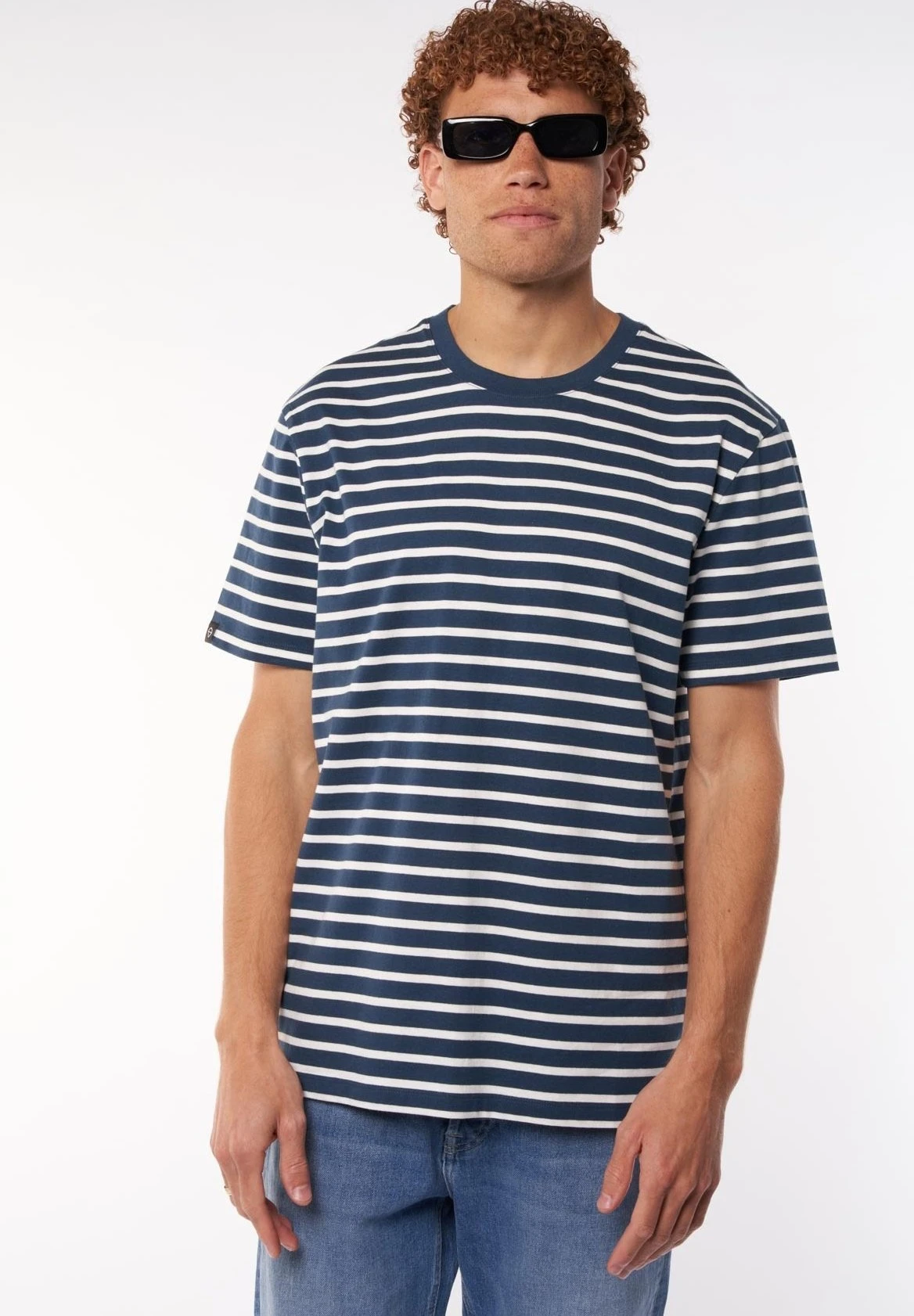 Eric - T-Shirt Print - Blue White 1 Eric - T-Shirt Print - Blue White