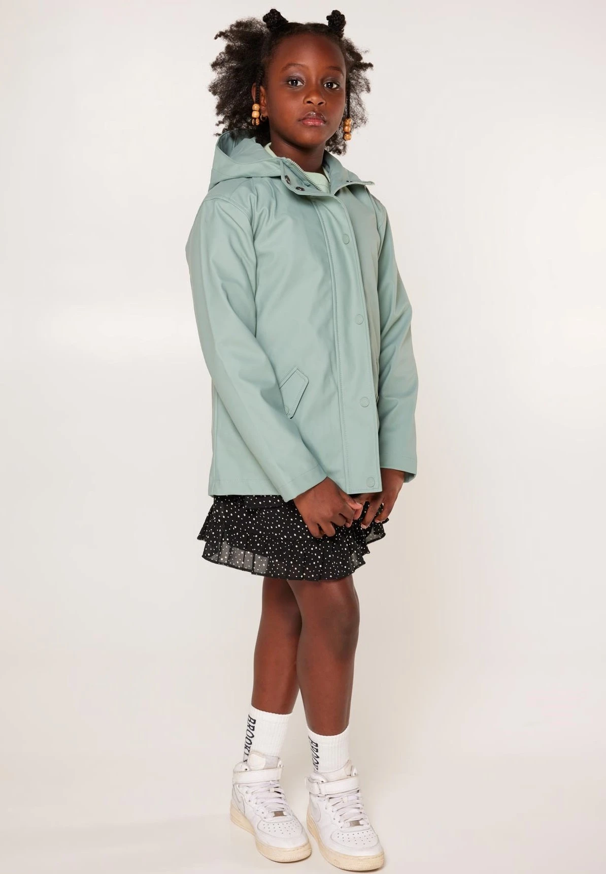 Janice Jr Raincoat - Regenjas - Sage 1 Janice Jr Raincoat - Regenjas - Sage
