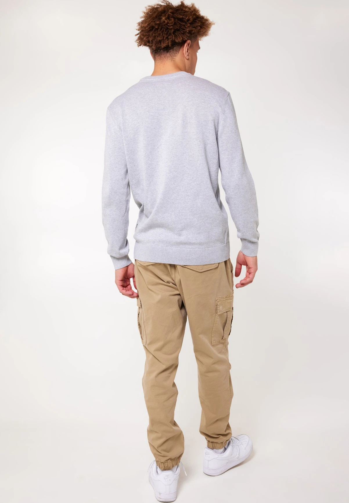 Trui Keith - Trui - Light Grey Melange 3 Trui Keith - Trui - Light Grey Melange - Afbeelding 3