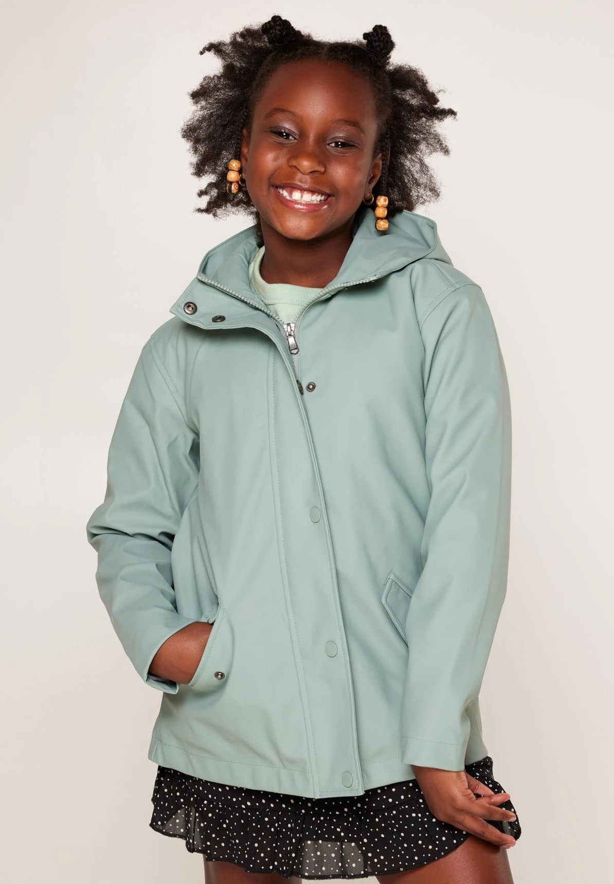 Janice Jr Raincoat - Regenjas - Sage 2 Janice Jr Raincoat - Regenjas - Sage - Afbeelding 2