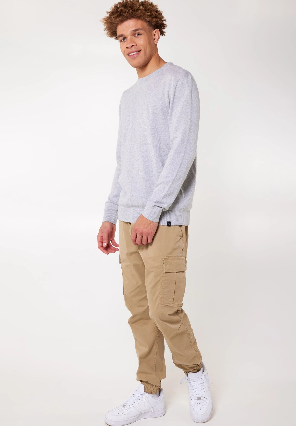 Trui Keith - Trui - Light Grey Melange 2 Trui Keith - Trui - Light Grey Melange - Afbeelding 2