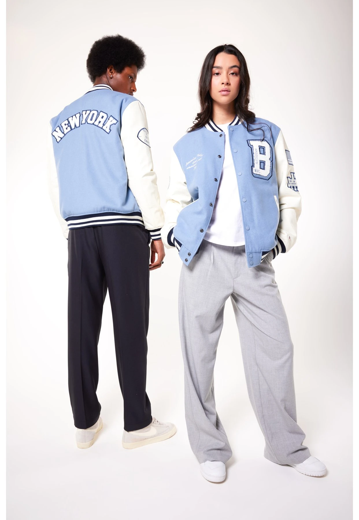 Joey Unisex - Bomberjacks - Light Blue 3 Joey Unisex - Bomberjacks - Light Blue - Afbeelding 3