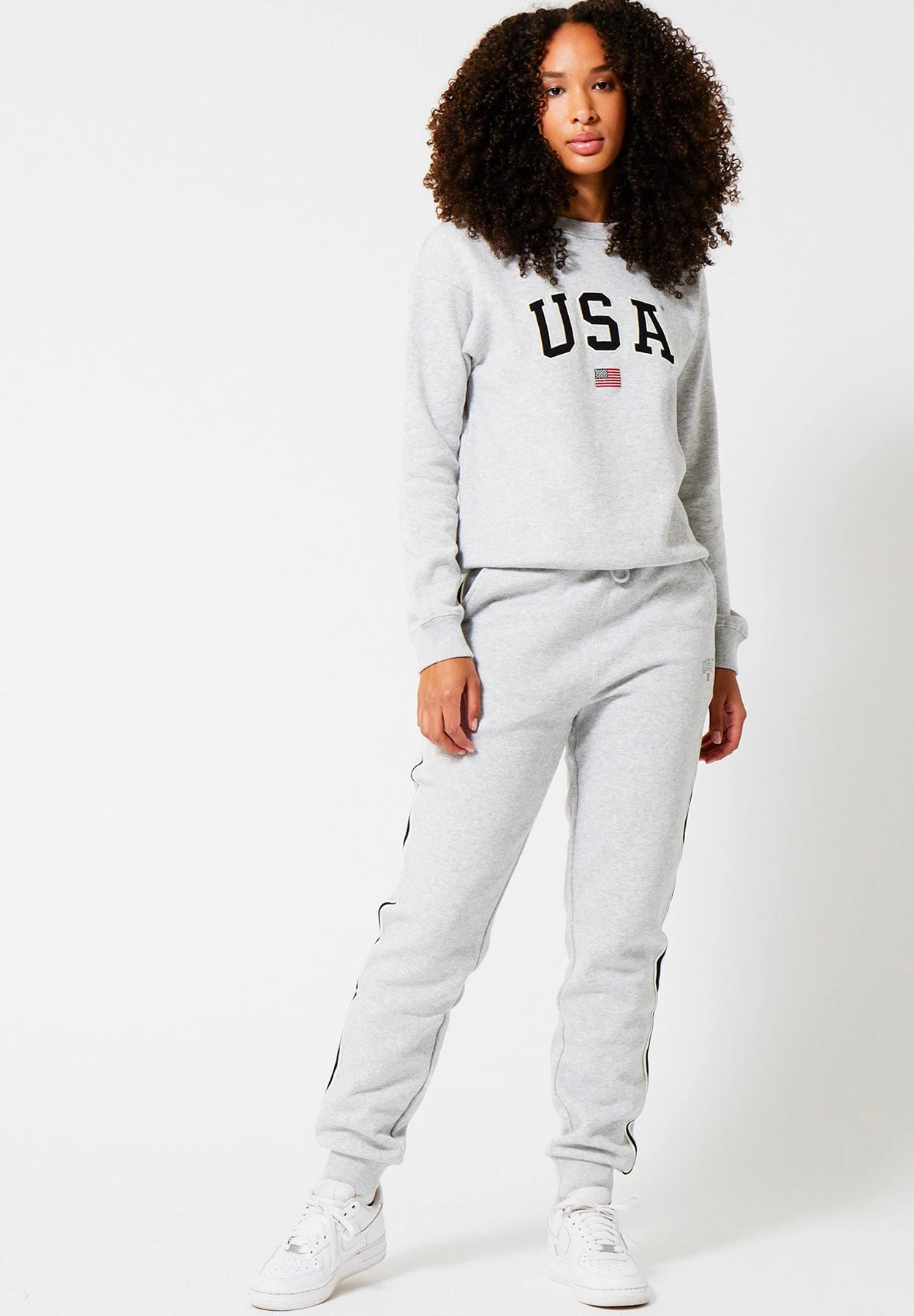 Carly - Trainingsbroek - Mid Grey Melange 2 Carly - Trainingsbroek - Mid Grey Melange - Afbeelding 2