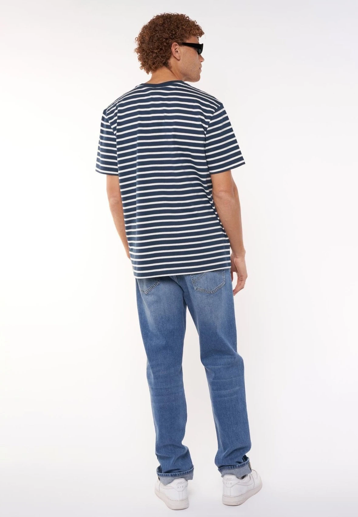 Eric - T-Shirt Print - Blue White 3 Eric - T-Shirt Print - Blue White - Afbeelding 3