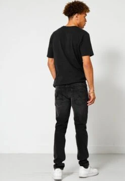 Neil - Slim Fit Jeans - Black -America Today d5268c255d4946469e0417946e87e6d4