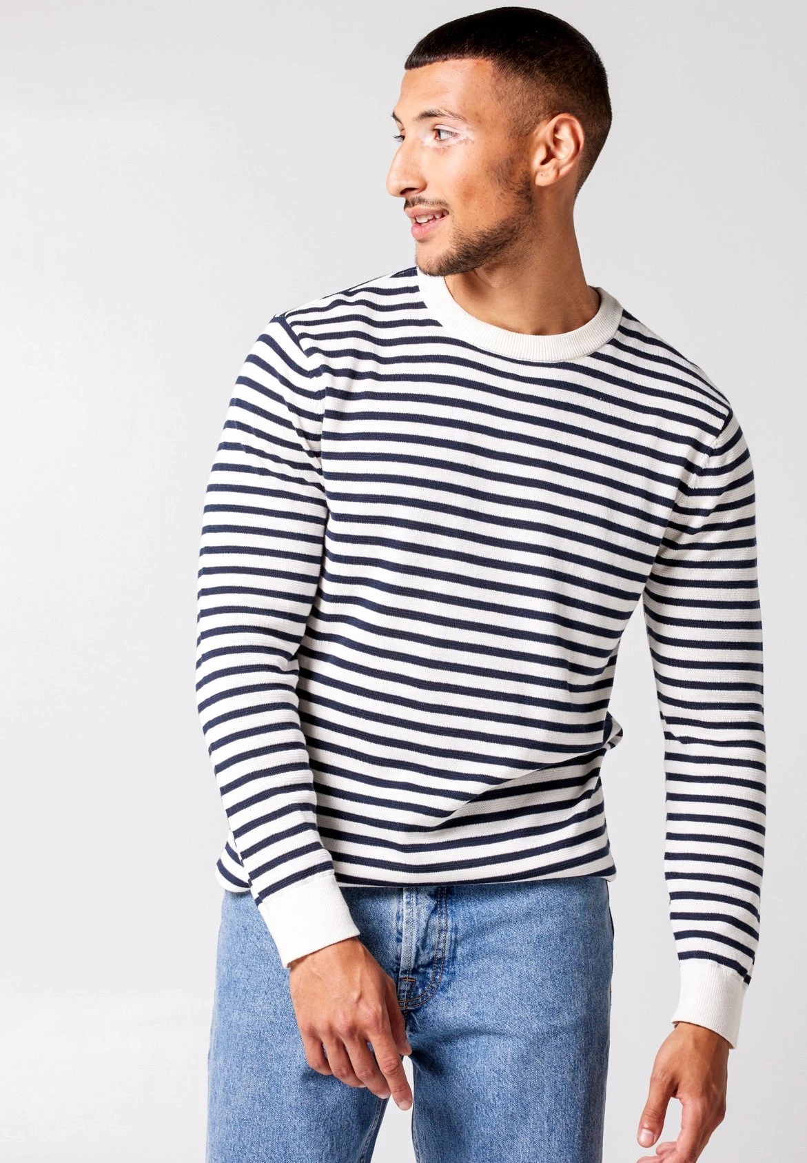 Trui Keith - Trui - Navy Ecru 1 Trui Keith - Trui - Navy Ecru