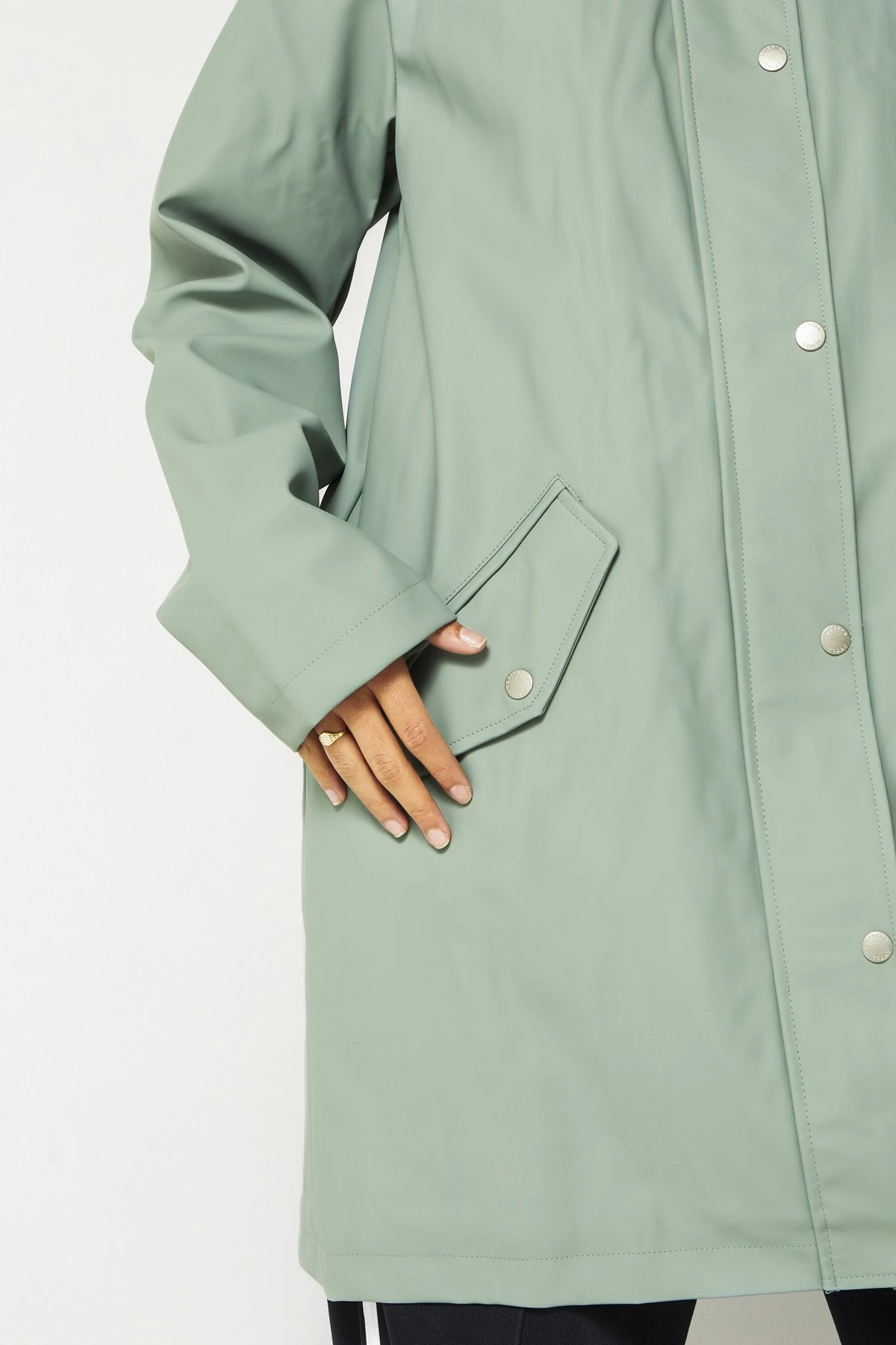 Janice Raincoat - Parka - Sage 4 Janice Raincoat - Parka - Sage - Afbeelding 4