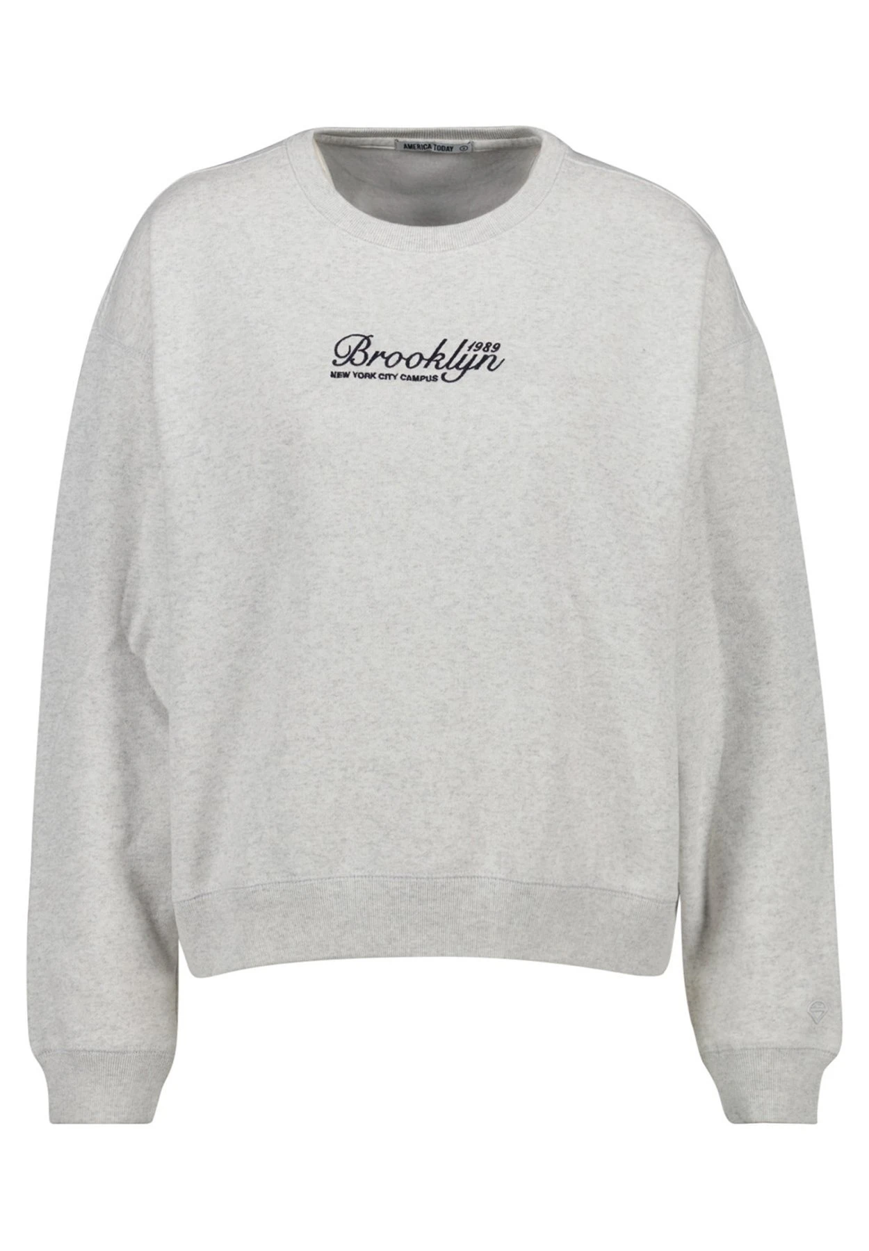 Safae - Sweater - Light Grey Melange 5 Safae - Sweater - Light Grey Melange - Afbeelding 5