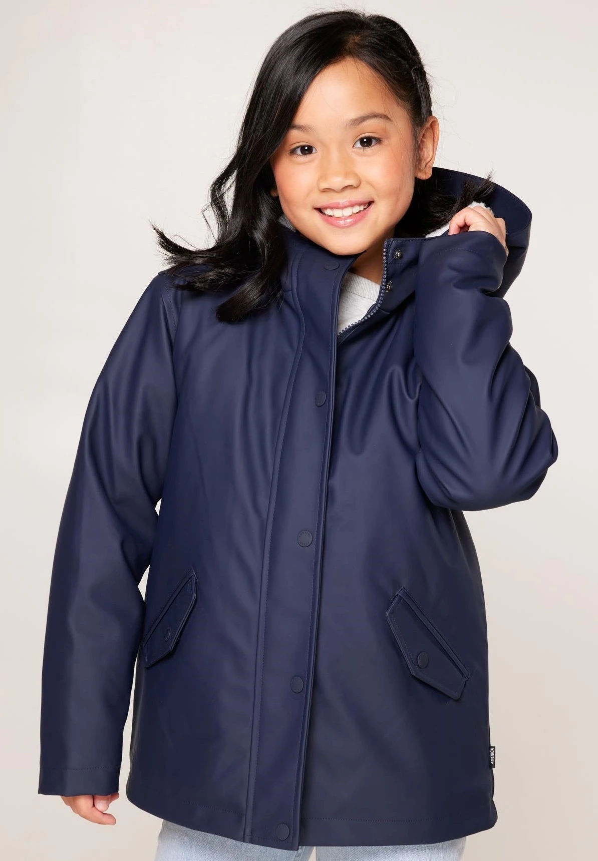 Janice Teddy Jr - Regenjas - Navy 2 Janice Teddy Jr - Regenjas - Navy - Afbeelding 2