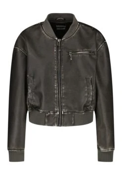 June - Imitatieleren Jas - Black