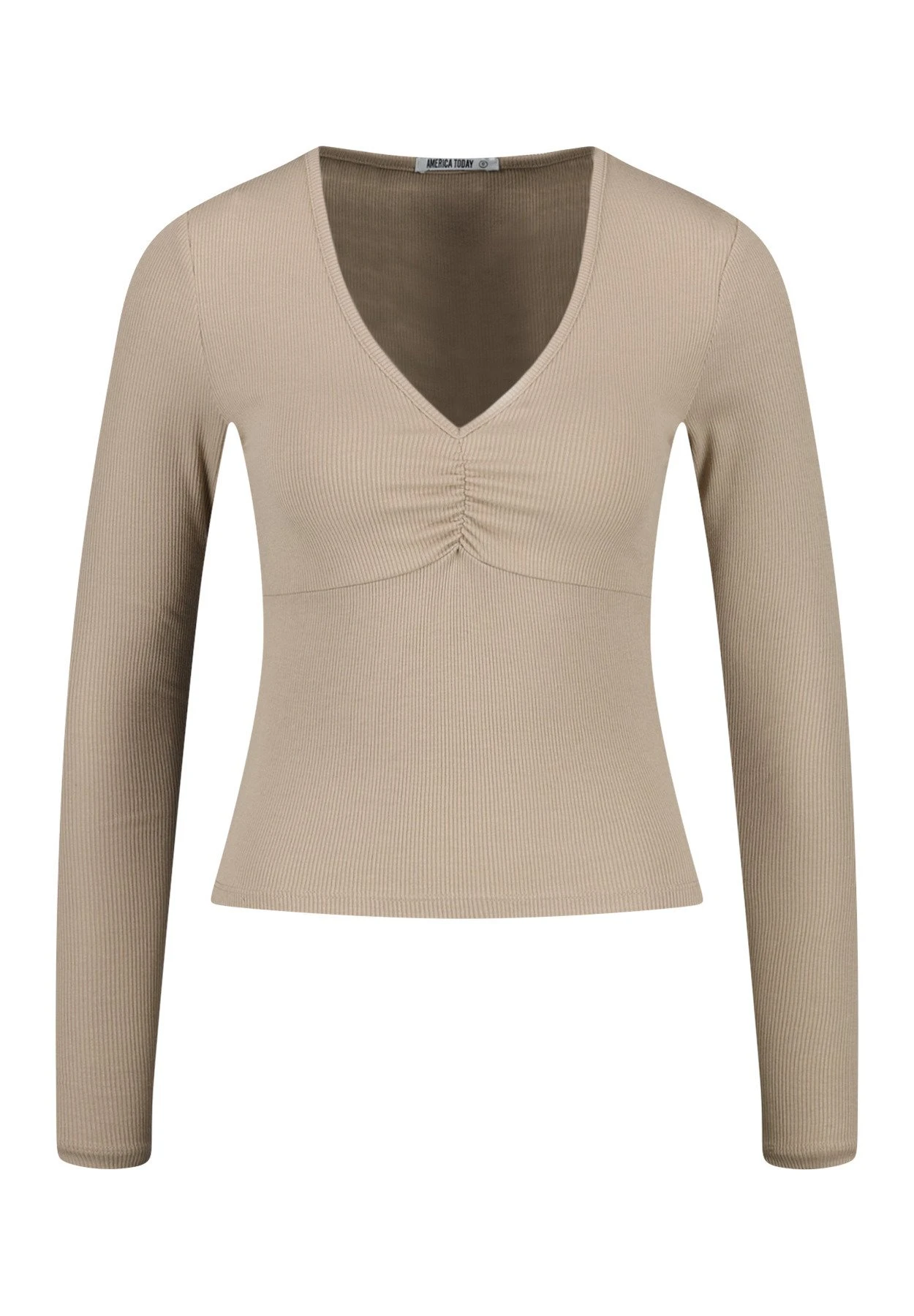 Laney - Longsleeve - Taupe 1 Laney - Longsleeve - Taupe