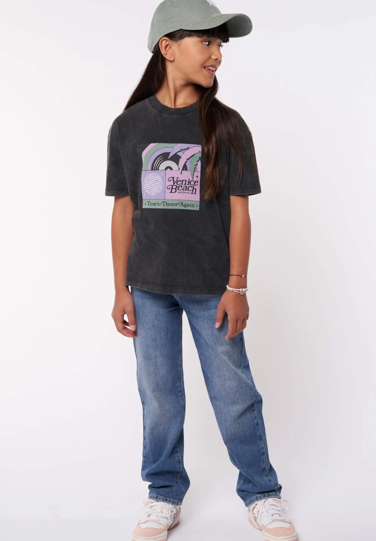 Estella Jr - T-Shirt Print - Washed Black 1 Estella Jr - T-Shirt Print - Washed Black