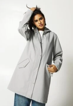 Janice Raincoat - Parka - Light Grey