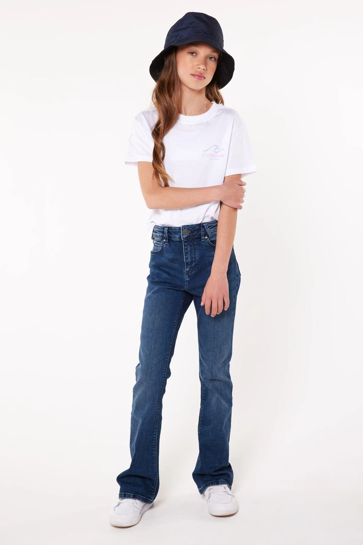 Emily Flar Jr - Flared Jeans - Dark Blue 2 Emily Flar Jr - Flared Jeans - Dark Blue - Afbeelding 2